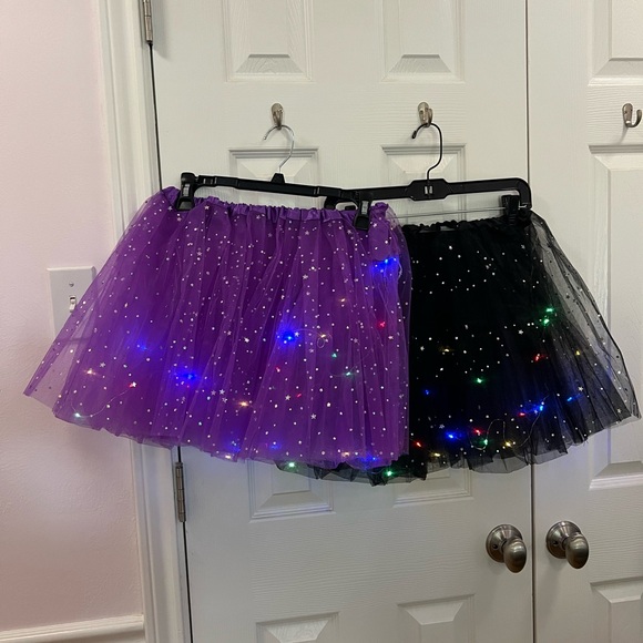 LED Light Up Circle Skirt Tutu - Black - Picture 5 of 5